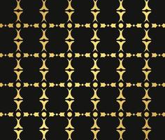 guld linjer prydnad geometriska sömlösa mönster vektor