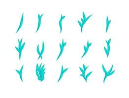 Blumen- und Blattsymbol-Vektorillustration für Muster vektor