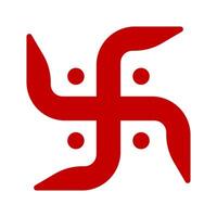 modern Hindu Hakenkreuz Symbol. vektor