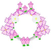 Blumenornament-Vektorillustration vektor