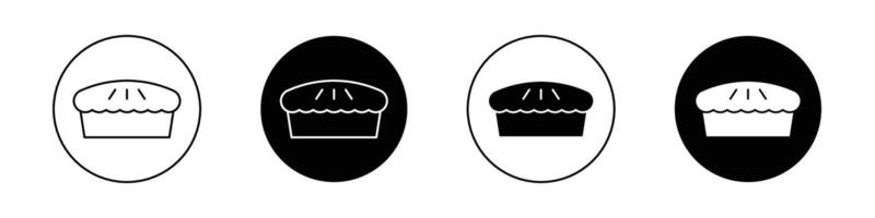 Kuchen Symbol Satz. vektor