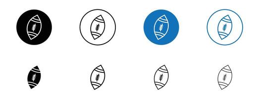 Rugby Symbol Satz. vektor