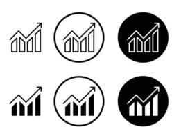 Statistiken Symbol Satz. vektor