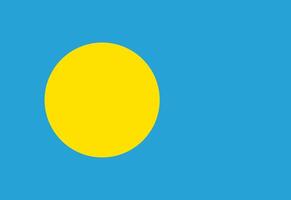 Palau Flagge Illustrator Land Flaggen vektor