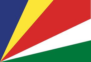 Seychellerna flagga illustratör Land flaggor vektor