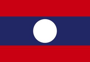 tolle Laos Flagge Illustrator Land Flaggen vektor