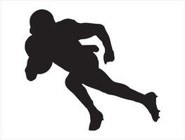 American-Football-Spieler-Silhouette vektor