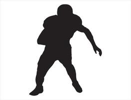 American-Football-Spieler-Silhouette vektor