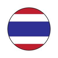 Vektoren Illustration Thailand Flagge Symbol Symbol Design