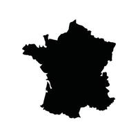 Frankrike Land Karta ikon illustration symbol design vektor