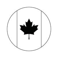 kanada Land flagga ikon illustration symbol design vektor