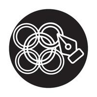 Logo Symbol Stift Werkzeug Vektoren Illustration Symbol Design