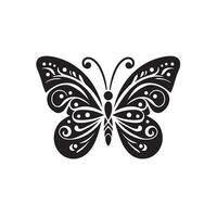 Schmetterling Silhouette. Schmetterling Logo. Schmetterling Illustration vektor