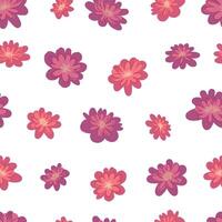 abstrakt Pfingstrose Blumen nahtlos Muster. Blumen- Ornament im einfach Stil botanisch Design. vektor