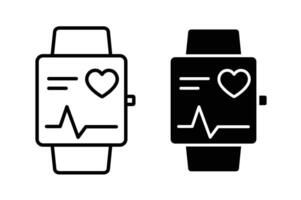 Smartwatch Symbol Satz. vektor