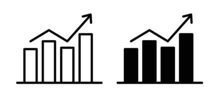 Statistiken Symbol Satz. vektor