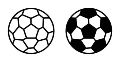 Fußball Symbol Satz. vektor