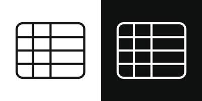 Tabelle Layout Symbol vektor