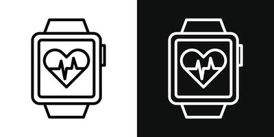 Smartwatch Symbol Satz. vektor