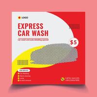 Auto waschen Experte mit Wasser Druck Unterlegscheibe zu sauber ein modern Sportwagen. vektor