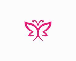 Schmetterling Logo Vorlage Symbol Design. vektor