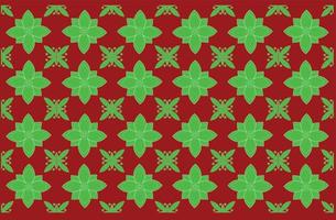 vektor grafisk design batikmönster med blommotiv. grön och röd konsistens. mönster för tryck på tyger, omslag och grafiska behov. moderna mallar