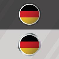 Deutschland runden Flagge Vorlage vektor