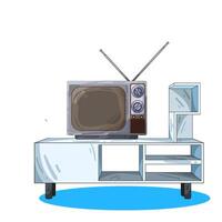 Illustration von alt Fernsehen vektor