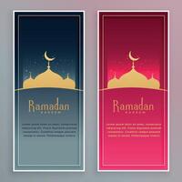 ramadan kareem islamic säsong baner design vektor