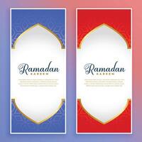 islamic ramadan kareem arabicum baner design vektor