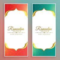 ramadan kareem islamic baner bakgrund vektor