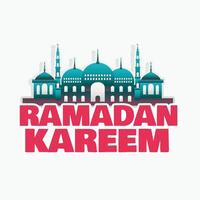 Ramadan kareem Moschee Hintergrund Design vektor