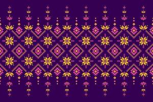 matta blomma mönster konst. geometrisk etnisk blommig sömlös mönster i stam. amerikansk, mexikansk stil. design för bakgrund, illustration, tyg, Kläder, matta, matta, batik, broderi. vektor