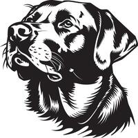 Labrador Retriever Hund Clip Art, Labrador Retriever schwarz vektor