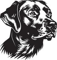 Labrador Retriever Hund Clip Art, Labrador Retriever schwarz vektor