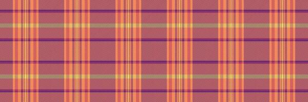 Bettwäsche prüfen Textil- Stoff, Schneider nahtlos Tartan Muster. Türkisch Textur Hintergrund Plaid im Orange und Stolz Farben. vektor