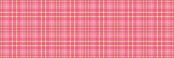 komfortabel Muster Tartan , gestaltet Textur Hintergrund Stoff. tragen nahtlos prüfen Textil- Plaid im rot und Rosa Farben. vektor