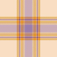 kariertes Karomuster. nahtlose Stoffstruktur. Tartan-Textildruck. vektor