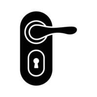 Tür sperren, Tür Griff Symbol Design Vorlage einfach und sauber vektor
