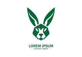 Hase Hase Ostern Logo Design Symbol Silhouette isoliert vektor