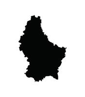 Karta av luxembourg. luxemburg Karta på vit bakgrund. vektor