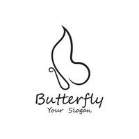 Schmetterling Logo Design mit kreativ Idee vektor