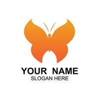 Schmetterling Logo Design mit kreativ Idee vektor