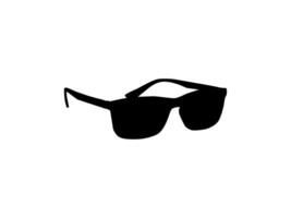 Sonne Brille Silhouette, Seite Sicht, eben Stil, können verwenden zum Piktogramm, Logo Gramm, Apps, Kunst Illustration, Vorlage zum Benutzerbild Profil Bild, Webseite, oder Grafik Design Element vektor