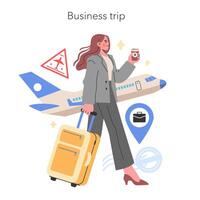 Geschäft Ausflug Konzept Illustration vektor