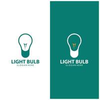 Glühbirnen-Logo-Design vektor