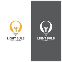 Glühbirnen-Logo-Design vektor