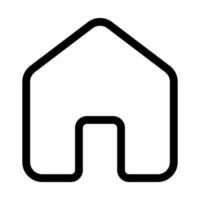 Symbol für die Home-Linie vektor