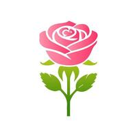 rosa reste sig blommor, blommig dekorerad med underbar flerfärgad blomning blommor och löv gräns. vår botanisk platt illustration på vit bakgrund vektor