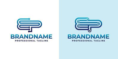 Briefe ep Technologie Logo, großartig zum Technik Hardware- und Elektronik Marken vektor